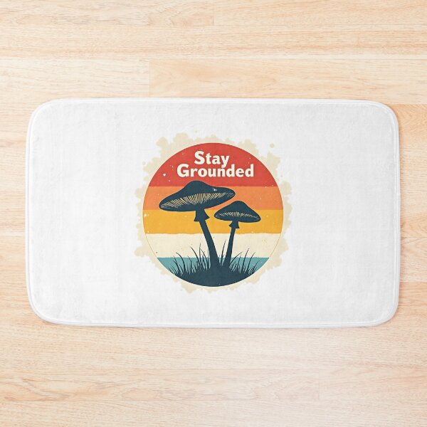 Item preview, Retro Mushrooms "Stay Grounded" designed and sold by Fab-Haven.