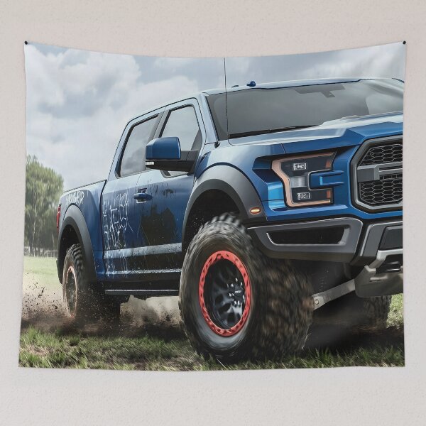 Item preview, Midnight Blue Ford Raptor F-150 – Bold Elegance Meets Off-Road Power II designed and sold by AutoPopStudio.