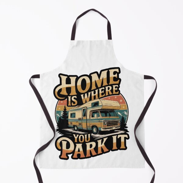 Item preview, Retro Motorhome Design - Home is Where You Park It Vintage Camper Saying designed and sold by pod24.