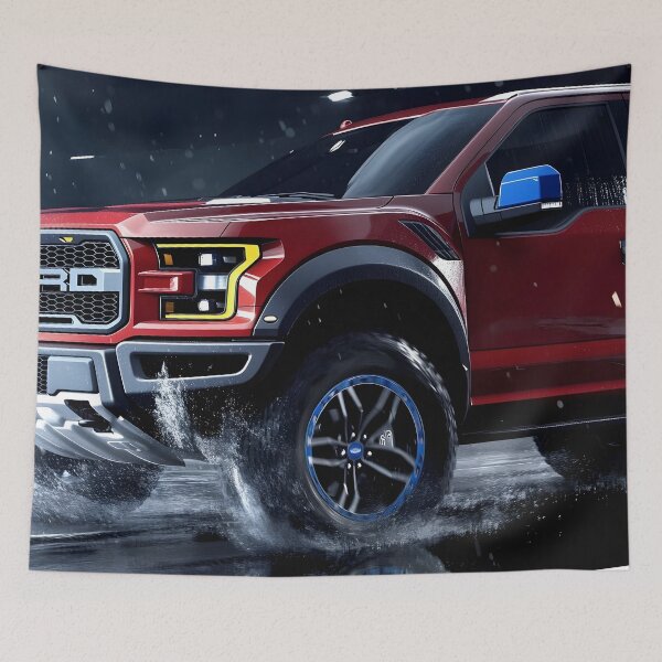 Item preview, Red Ford Raptor F-150 – Bold, Powerful, Unstoppable V designed and sold by AutoPopStudio.