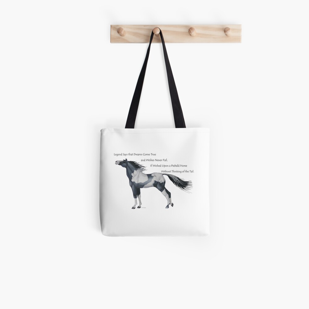 Wish Upon a Piebald Horse Tote Bag