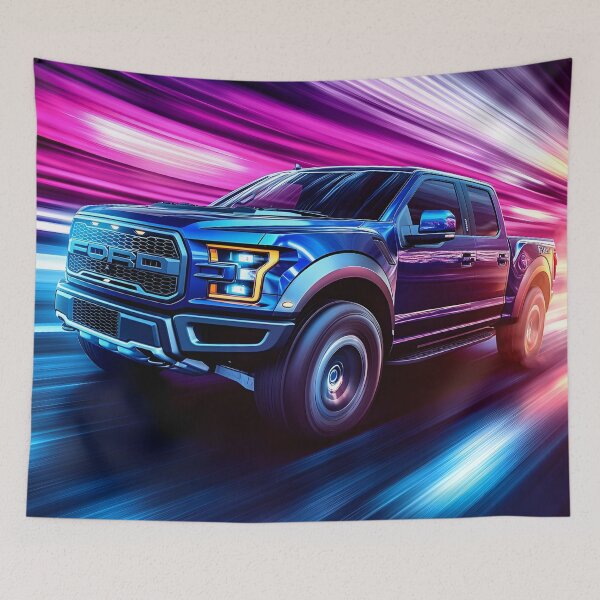 Item preview, Midnight Blue Ford Raptor F-150 – Bold Elegance Meets Off-Road Power III designed and sold by AutoPopStudio.