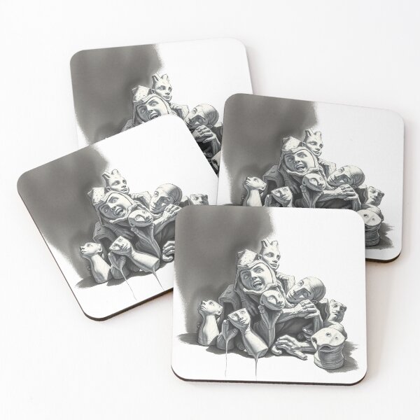 Item preview, Fragmented Identities – Expressive Charcoal Drawing designed and sold by Wesira.