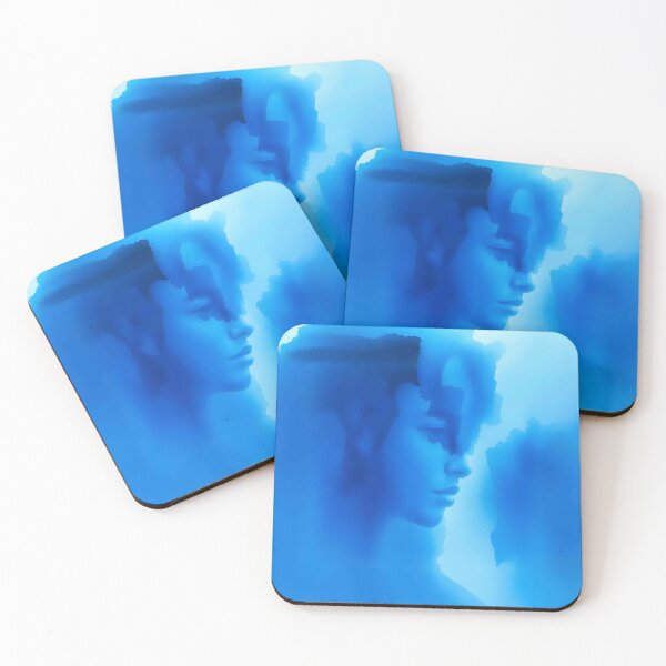 Item preview, Blue Watercolor Female Portrait designed and sold by ZanyPaintbrush.