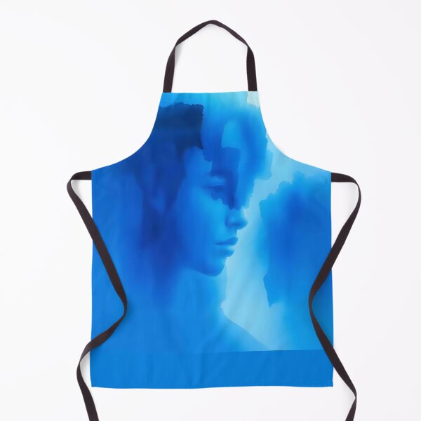 Item preview, Blue Watercolor Female Portrait designed and sold by ZanyPaintbrush.