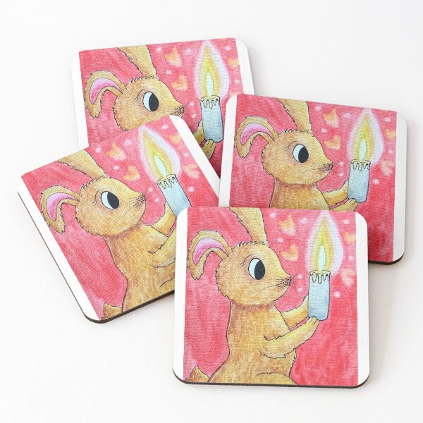 Item preview, Bunny with candle designed and sold by Paintedhues.