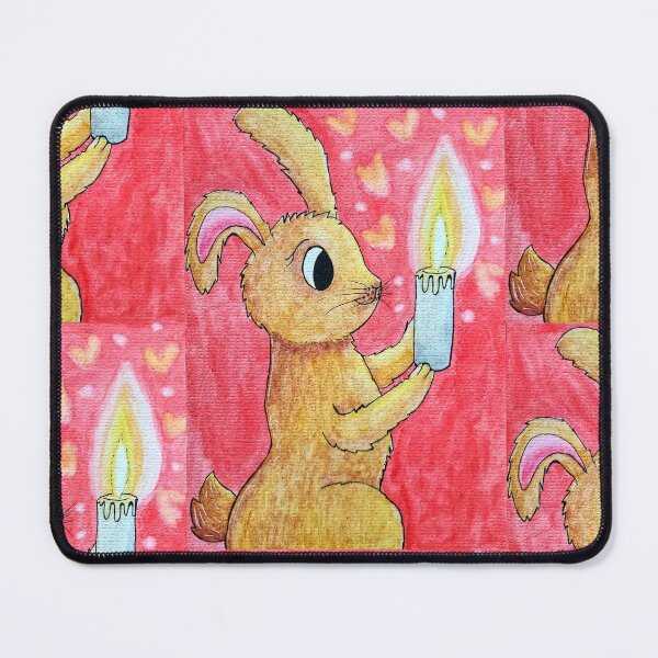 Item preview, Bunny with candle designed and sold by Paintedhues.