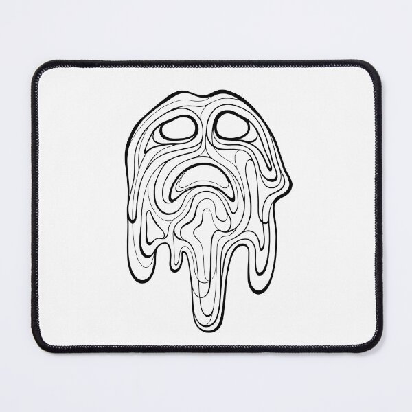 Item preview, Line Art Face Despair designed and sold by Alesa-Aleks.