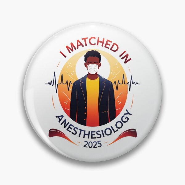 Item preview,  I Matched In Anesthesiology 2025:  Celebrating Success Of Medical Residency with a Professional and Bold Design.  designed and sold by elynne9.