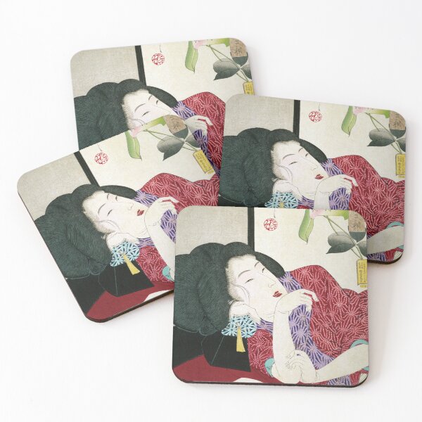 Item preview, Sleepy Expression - Tsukioka Yoshitoshi, Thirty-Two Aspects of Customs designed and sold by store-wasabi.