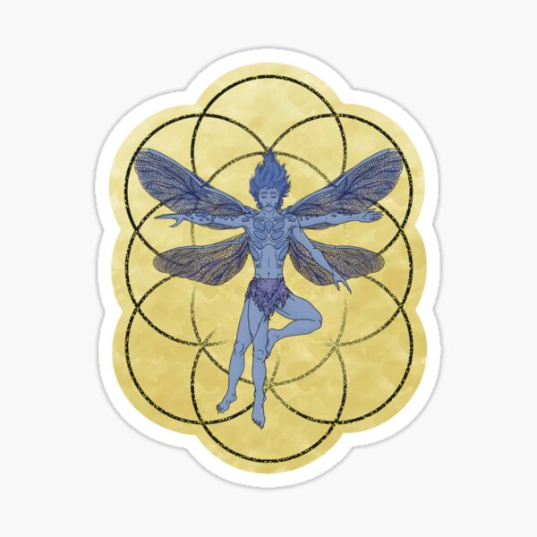 Vitruvian Sprite - Deep Dream Sticker