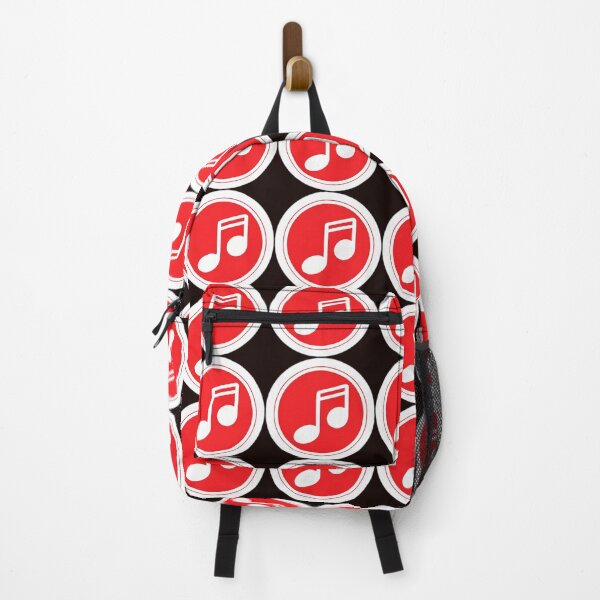Item preview, Bold Red Music Note Symbol | Rhythmic Soundwave Icon designed and sold by TriForceDesign.