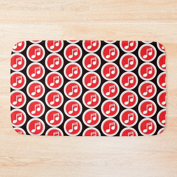 Item preview, Bold Red Music Note Symbol | Rhythmic Soundwave Icon designed and sold by TriForceDesign.