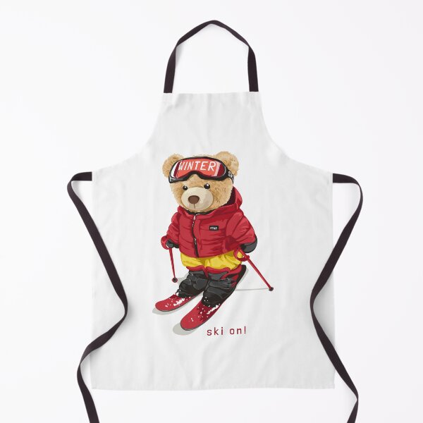 Item preview, Ski On! Cute skiing teddy bear design for winter adventures designed and sold by Polarisofficial.