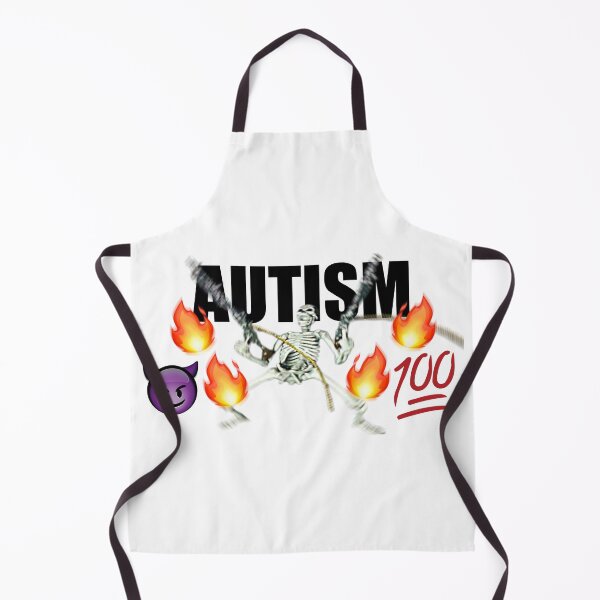 Item preview, AUTISM | Geek Nerd Design Gifts | Skeleton Fire 100 Fire Emoji | Meme Lovers Gifts | Black Text designed and sold by Creatise.
