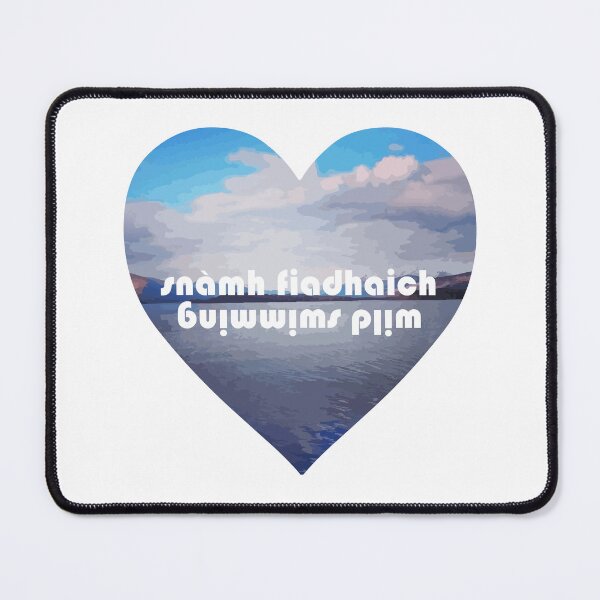 Item preview, wild swimming | snàmh fiadhaich(Scottish Gaelic (Gàidhlig) translation) in heart designed and sold by Mamaidh Made.