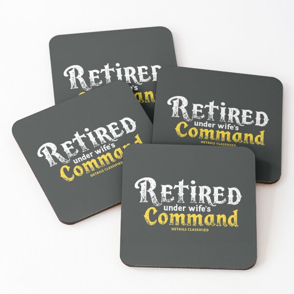 Item preview, Retired Under Wife’s Command – Details Classified Funny T-Shirt designed and sold by Sarcasm HQ.