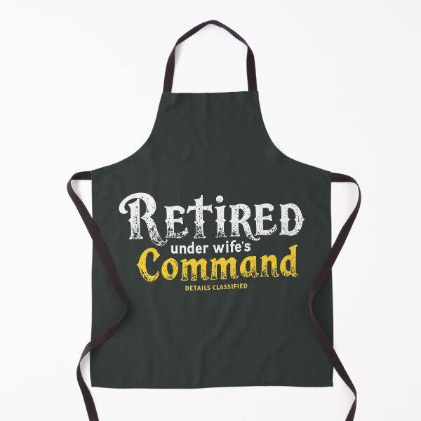 Item preview, Retired Under Wife’s Command – Details Classified Funny T-Shirt designed and sold by Sarcasm HQ.