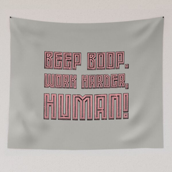 Item preview, Retro Robot Typography - Beep Boop Human designed and sold by trepiu.