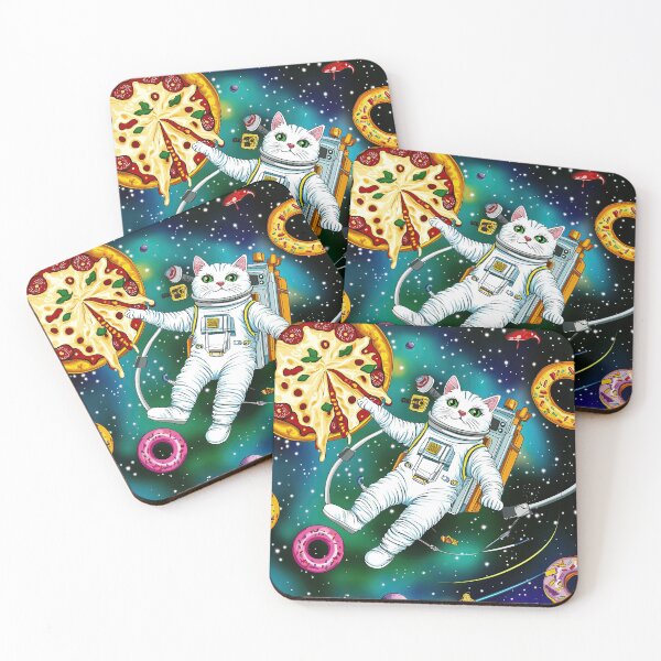 Item preview, Astronaut Cat in the Pizzaverse" designed and sold by GabbyKI261.