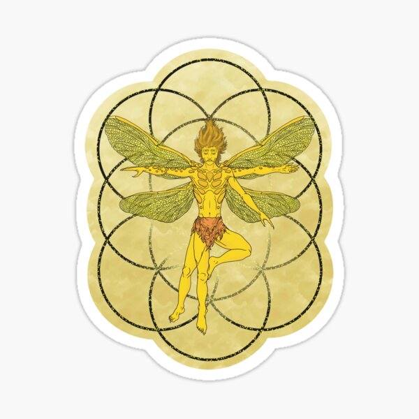 Vitruvian Sprite - Sunshine Sticker