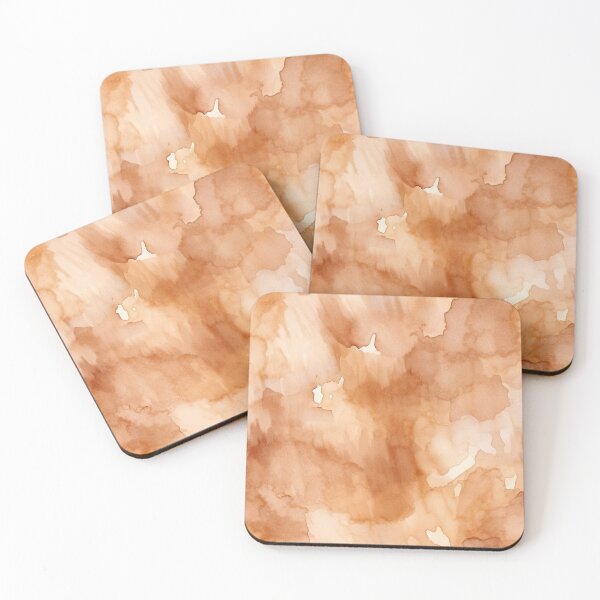 Item preview, Brown abstract watercolor designed and sold by DigitaICraft.