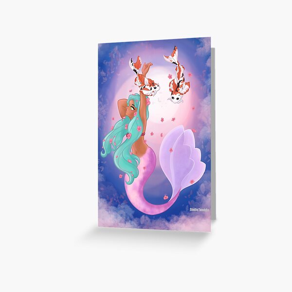 Item preview, 'Cherry Blossom Mermaid' designed and sold by StudioTwaddle.