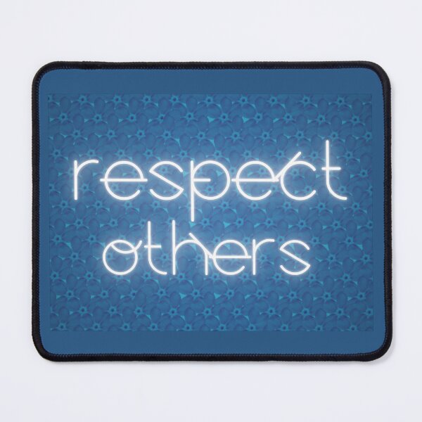 Item preview, Respect others. Forget me not (Myosotis sylvatica) neon flower designed and sold by MySciPic.