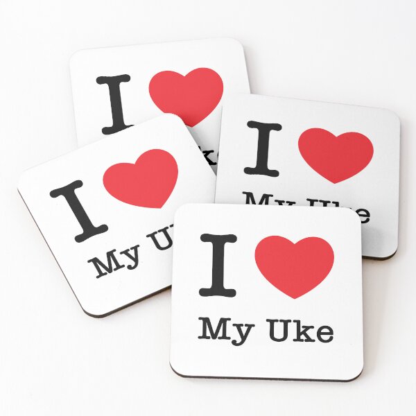 Item preview, I Heart My Uke (I Love My Uke) - Black Print designed and sold by koldobear.