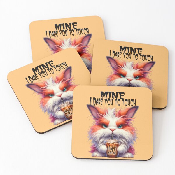 Item preview, Grumpy rabbit warns not to touch his coffee designed and sold by LoneAngel.