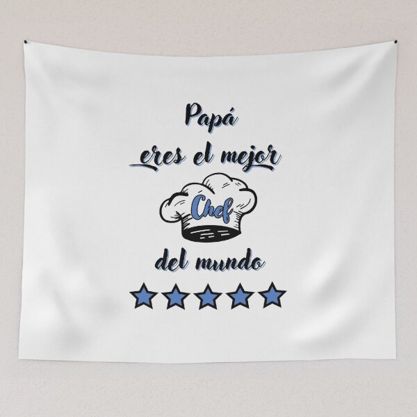 Item preview, Dad, you are the best chef in the world - spanish blue designed and sold by kstheladesigns.