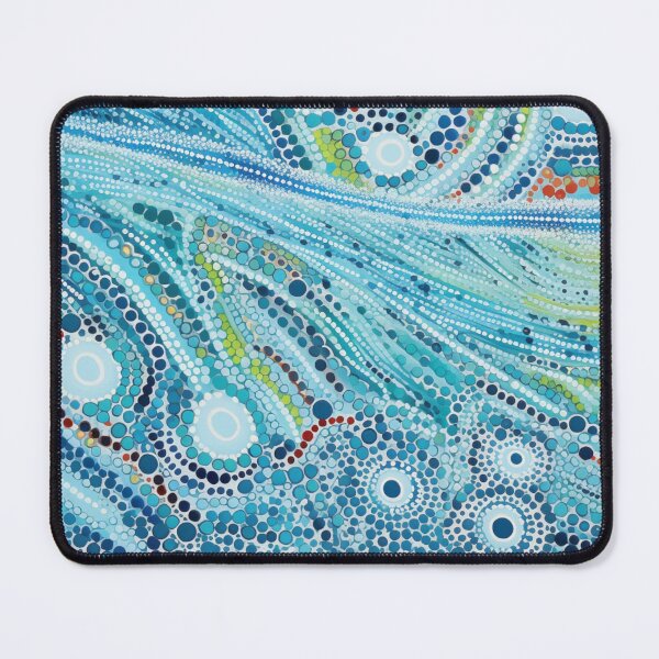 Item preview, Aboriginal Inspired Dot Art - Frozen River designed and sold by GrinGalore.