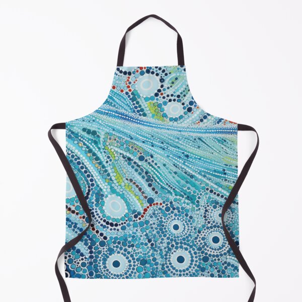Item preview, Aboriginal Inspired Dot Art - Frozen River designed and sold by GrinGalore.