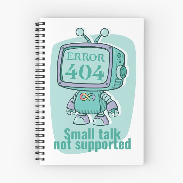 Item preview, Error 404: Small Talk Not Supported designed and sold by boozkova-vorona.