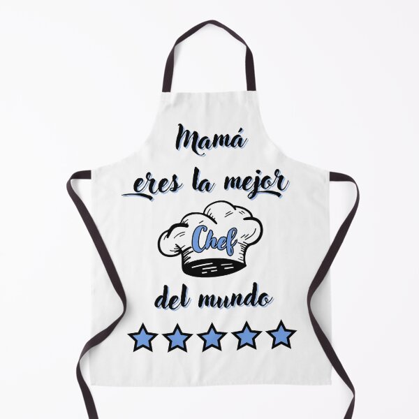 Item preview, Mom, you are the best chef in the world - Spanish blue designed and sold by kstheladesigns.