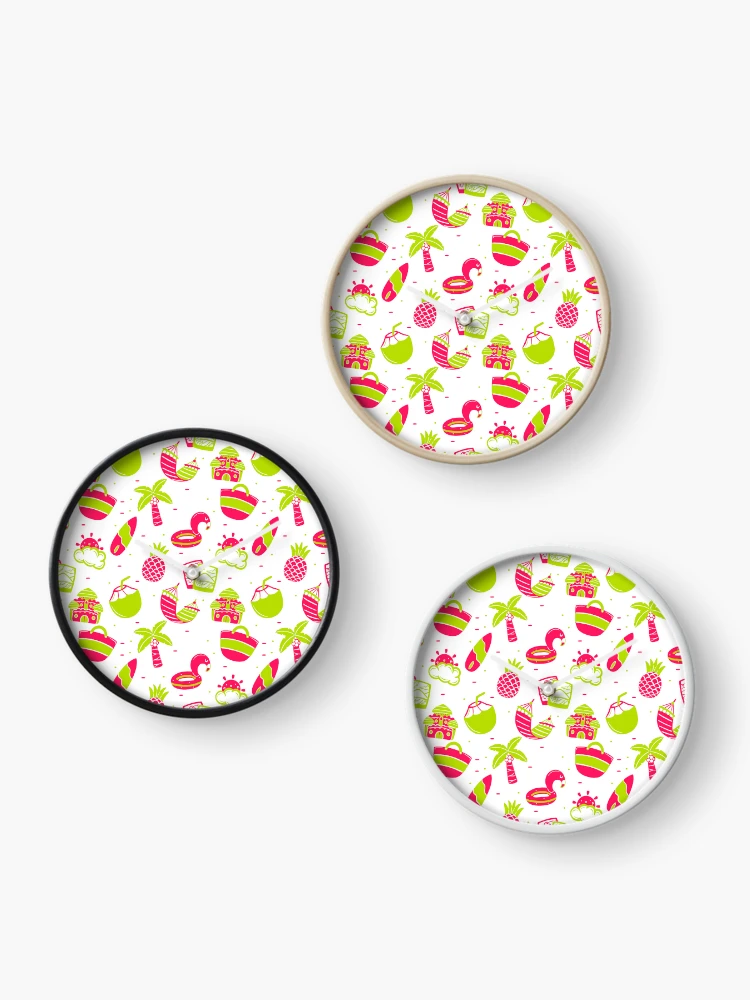 Thumbnail 3 of 4, Clock, Spring Summer: Pool Party designed and sold by Roy Art World.