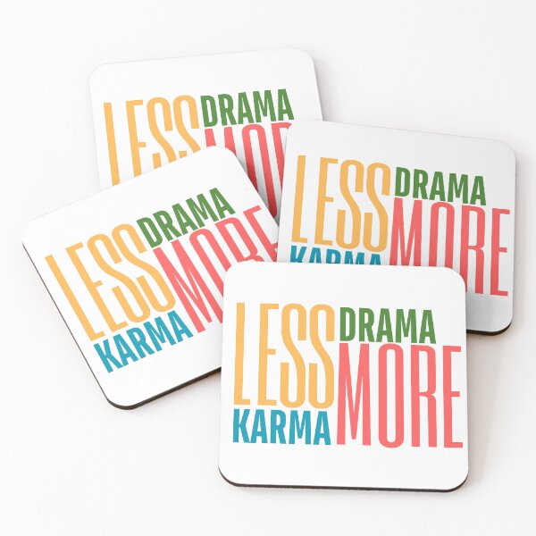 Item preview, less drama more karma designed and sold by Taloory.