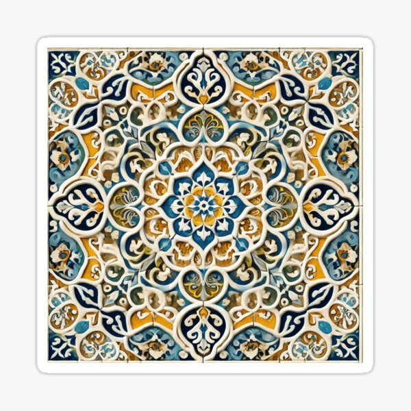 Vista previa del artículo con la obra «Azulejo 1», diseñado y vendido por tattib.