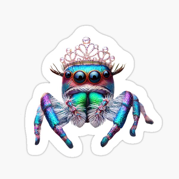 Artikel-Vorschau von Springende Spinne mit einer Tiara., designt und verkauft von Kathy LaFollett.