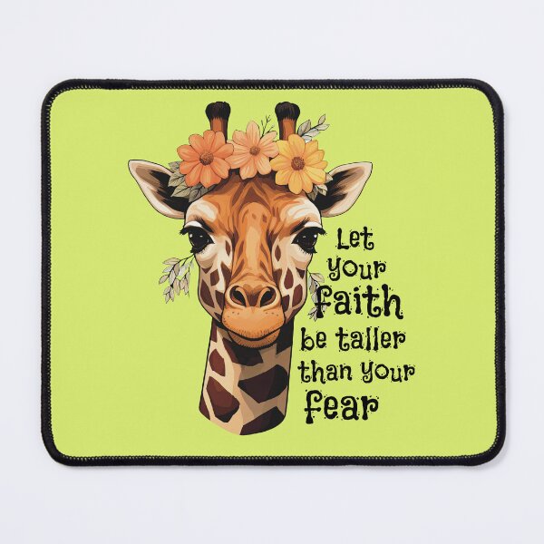 Item preview, Let Your Faith Be Taller Than Your Fear Giraffe designed and sold by RockFireMerch.