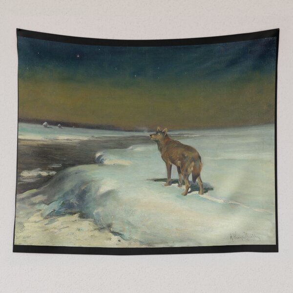 Item preview,  Lone Wolf In February - Alfred Wierusz-Kowalski designed and sold by Vintage Designs +.