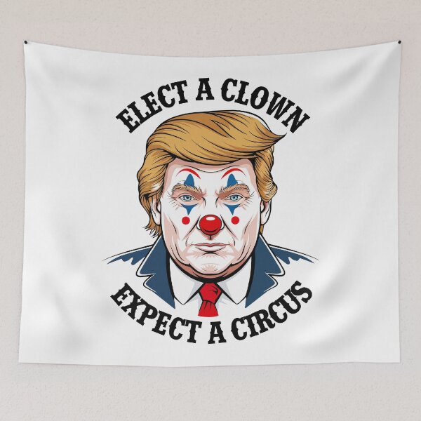 Item preview, Elect A Clown, Expect A Circus designed and sold by Angry Swan Designs.