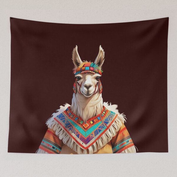 Item preview, Andean Warrior Llama – Tribal Elegance  designed and sold by ANGOON7455.