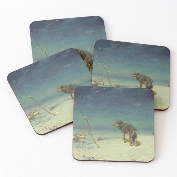 Item preview,  The lone Wolf - Alfred Wierusz-Kowalski designed and sold by Vintage Designs +.