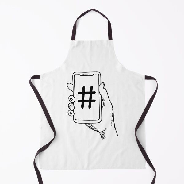 Item preview, Hand holding smartphone with a hashtag icon on the screen designed and sold by rasagamastore.