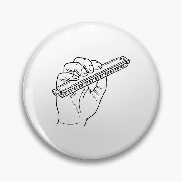 Item preview, Hand gripping a harmonica designed and sold by rasagamastore.
