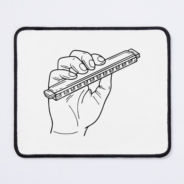 Item preview, Hand gripping a harmonica designed and sold by rasagamastore.