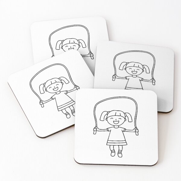 Item preview, Happy child jumping with excitement while jumping rope designed and sold by rasagamastore.