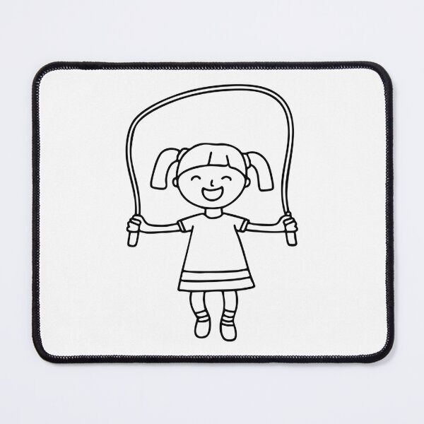 Item preview, Happy child jumping with excitement while jumping rope designed and sold by rasagamastore.
