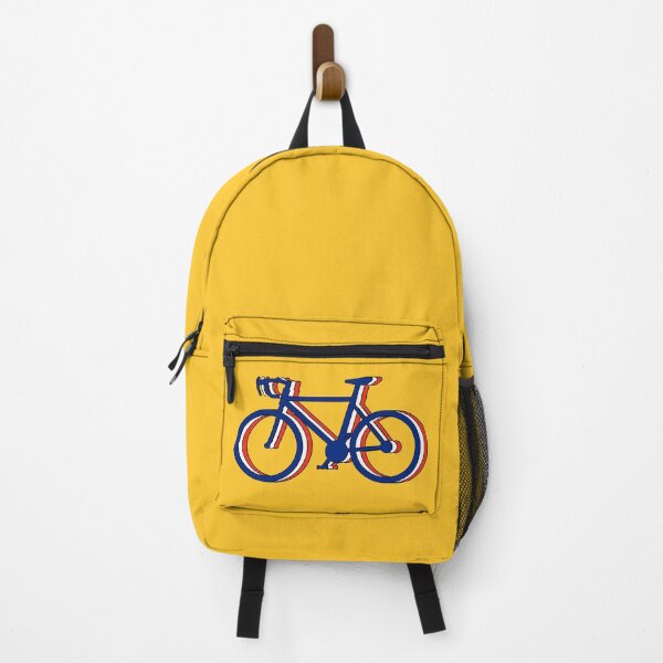 Item preview, cycling and freedom, silhouette of three bicycles that make up the three colors and yellow of the Tour of France jersey designed and sold by rikyfreestyle.